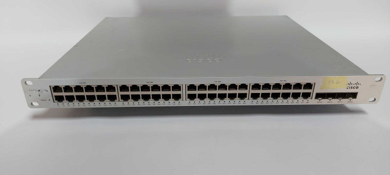 Cisco Meraki MS220-48FP Cloud-L2 48 Port Gigabit 740W PoE Switch - CLAIMED Q#