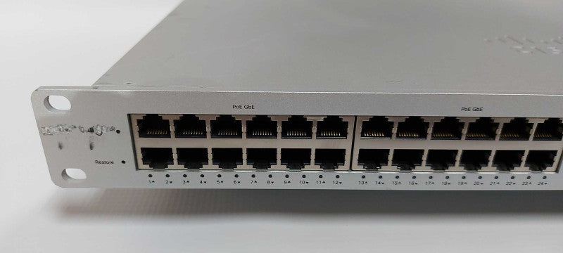 Cisco Meraki MS220-48FP Cloud-L2 48 Port Gigabit 740W PoE Switch - CLAIMED Q#