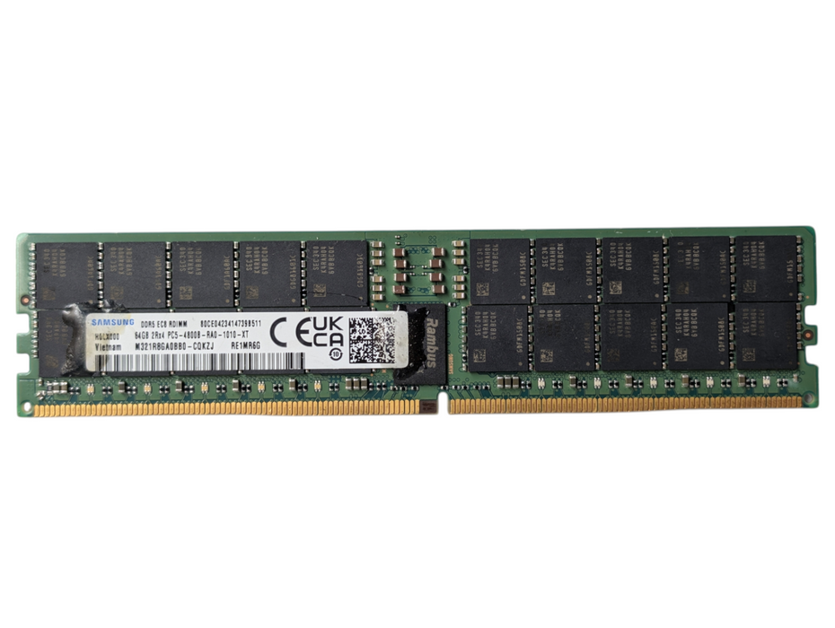 Samsung 64GB DDR5 ECC RDIMM Server RAM Memory 2Rx4 PC5-4800BRA0-1010-XT  -
