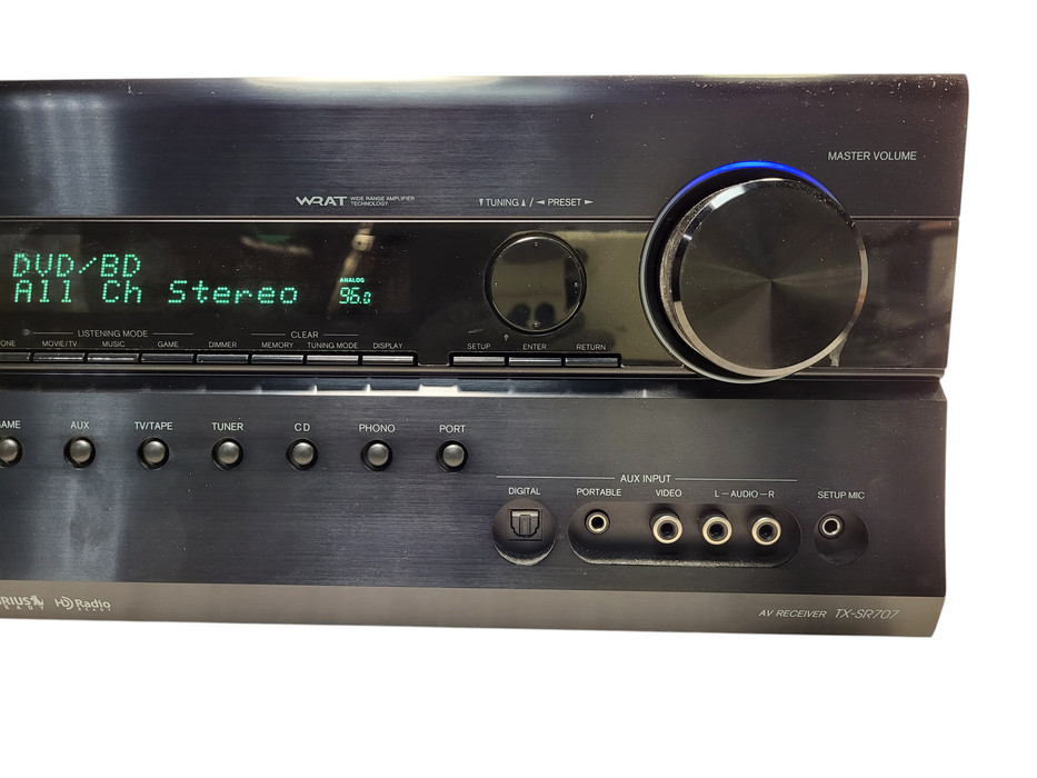 Onkyo TX-SR707 7.2-Channel Home Theater AV Receiver No remote $