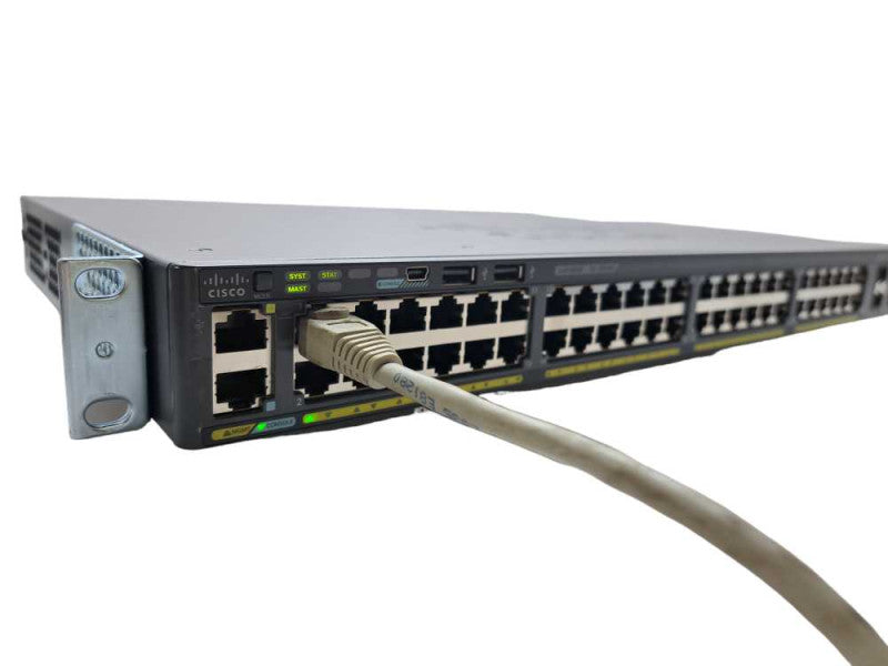 Cisco WS-C2960X-48TS-L 48-Port Gigabit Managed Switch | Factory Reset | )