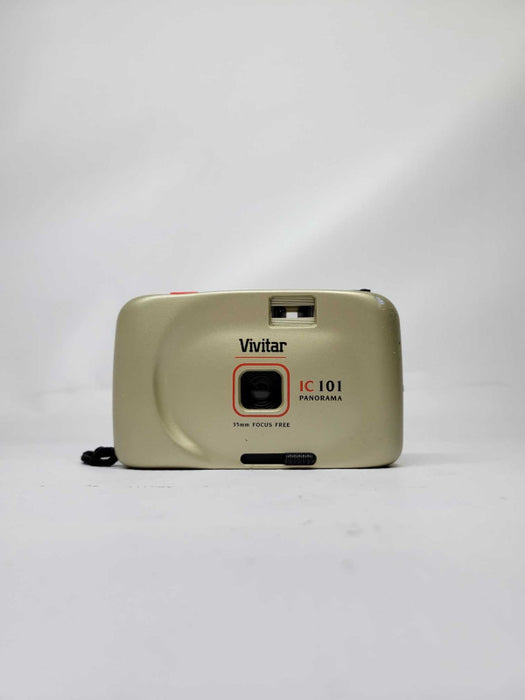 Vintage Vivitar IC101 Panorama 35mm Film Camera, Focus-Free Point & Shoot