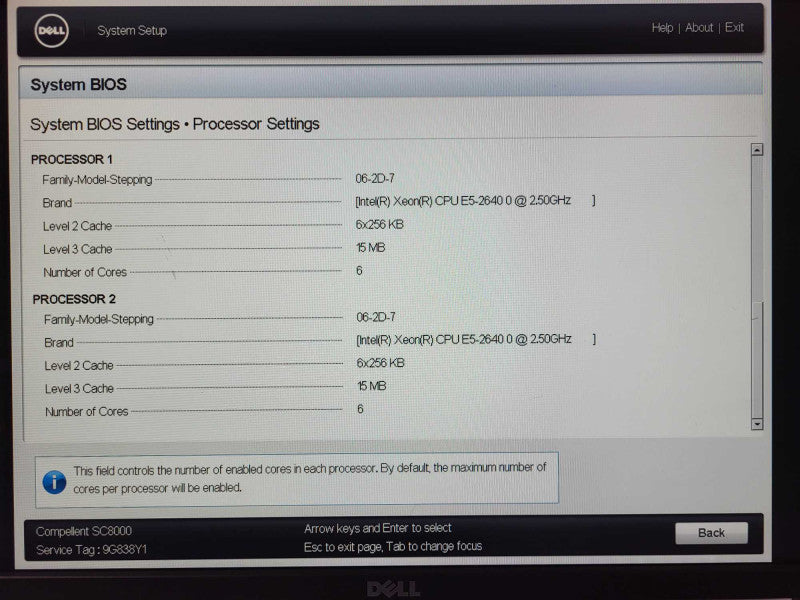 Dell Compellent SC8000 2x Xeon E5-2640 @ 2.50GHz 32GB Ram 10G NIC 2x PSU READ $