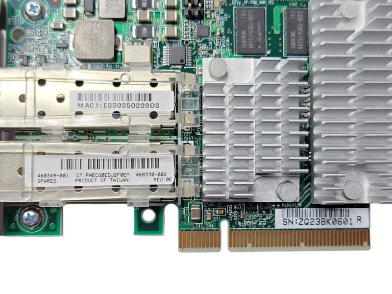 HP 468349-001 468330-002 Dual Port 10Gb SFP Server Adapter, LP _