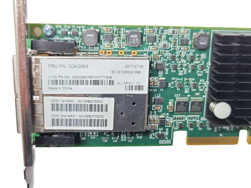 IBM/Lenovo dual-port Ten Gigabit network adapter 00AG563, FH Q_