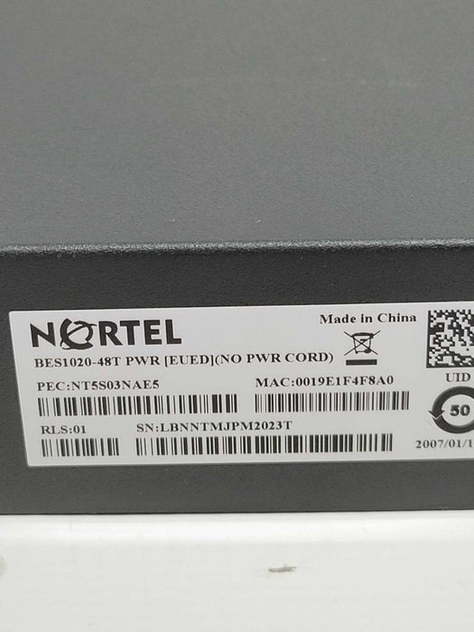 Nortel BES 120-48T-PWR 48-Port Ethernet Switch