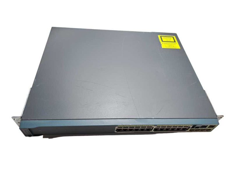 Cisco WS-C2960S-24PS-L 24 Port Gigabit 370W PoE+ Network Switch + Rackmount Ears )