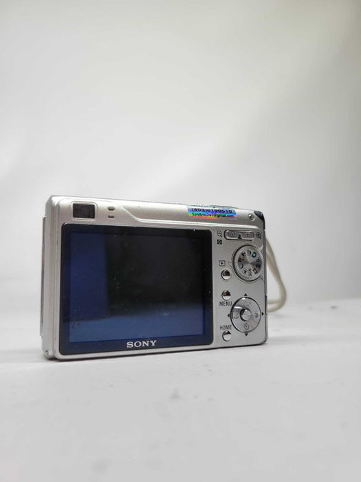 Sony Cybershot DSC-W200 12.1MP Silver Digital Camera + Battery