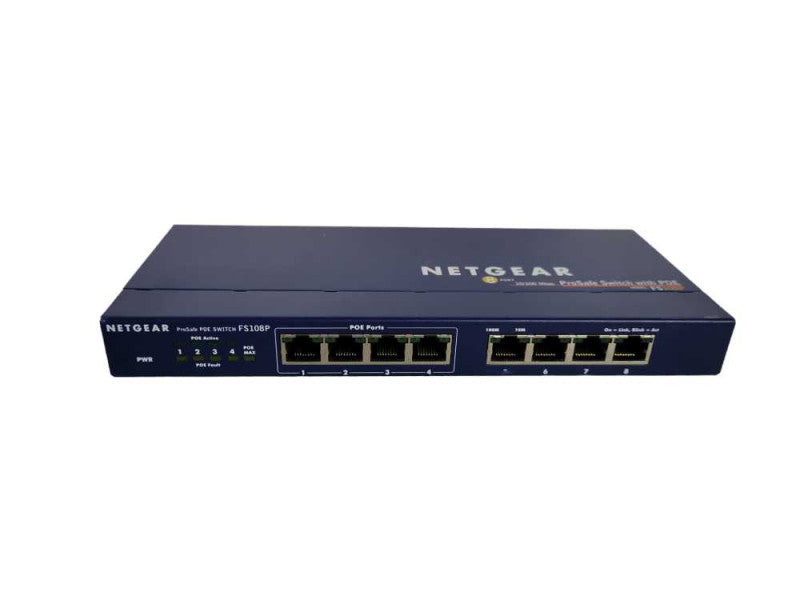 NETGEAR ProSafe FS108P 8-Port External Switch with POE Q!