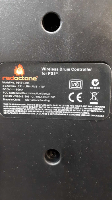 Red OctanePS3 Wireless Guitar + Drum wireless controllers &