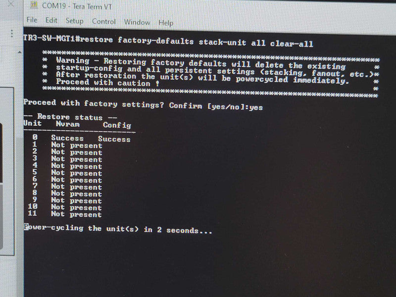 Dell Force 10 S60-44T-AC-R w/ S60-12G-2S S60-10GE-2SFP+ 2x PSU, Factory reset _