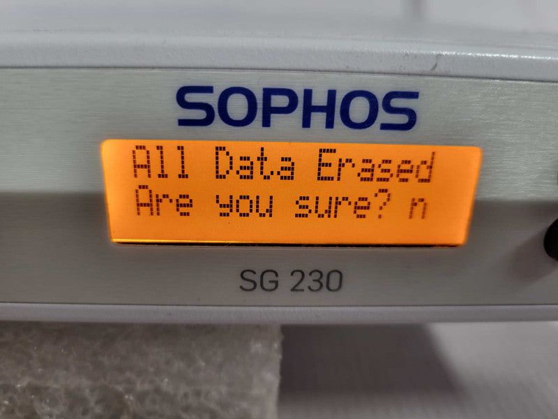 Sophos SG 230 Rev.2 Network Firewall Security Appliance !