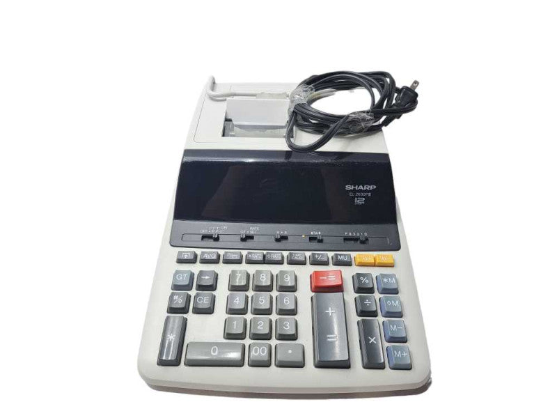 Sharp EL-2630P III 2 Color Printing 12 Digit Electronic Calculator *PARTS* )