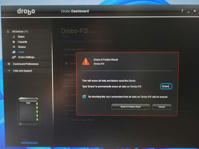Drobo Data Robotics Drobo FS DRDS2-A 5-Bay NAS with 5x 2TB HDDs _