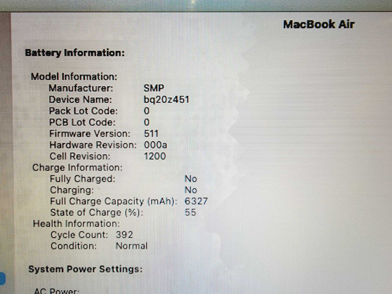 Apple Macbook Air 2017 13\\" Core i5-5350U @ 1.8GHz 8GB DDR3 120GB SSD [Read] (