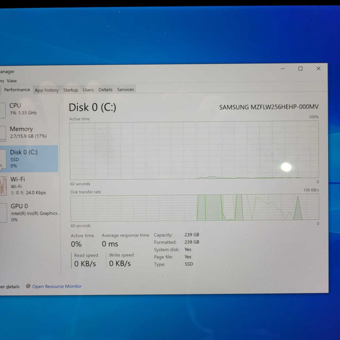 Surface Pro 4 Intel Core i7-6650U @2.20GHz 16GB RAM & 256GB Strage  -