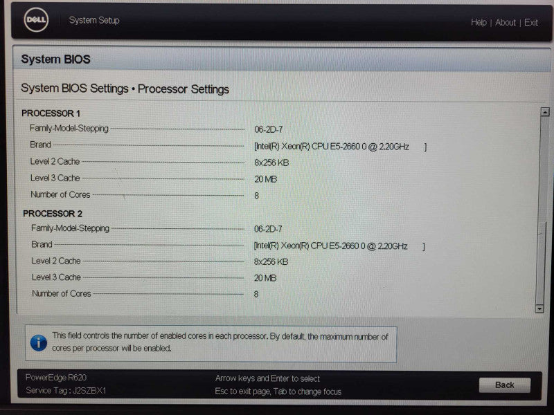 Dell PE R620 2x E5-2660 0 @ 2.2GHz 128GB ECC DDR3 2x PSU No HDD 2.5\\" $