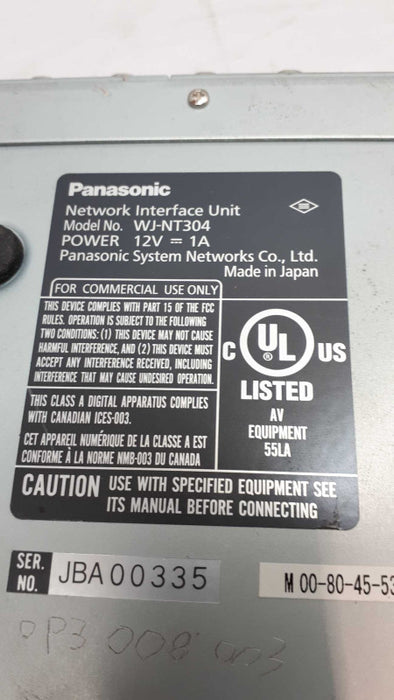 Panasonic WJ-NT304 iPRO Network Interface 4Channel MPEG4/JPEG Video Encoder &