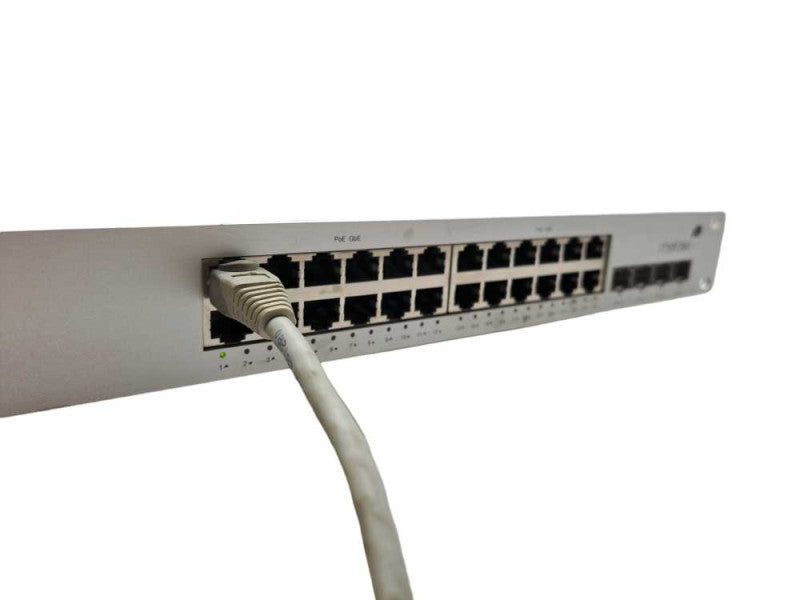 Cisco Meraki MS22P-HW 24 Port Gigabit PoE Ethernet Network Switch | UNCLAIMED )