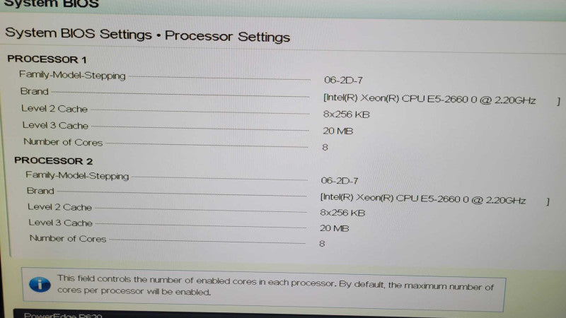 Dell PE R620 - 2x Xeon E5-2660 0 | 128GB RAM | NO HDD | 2xPSU