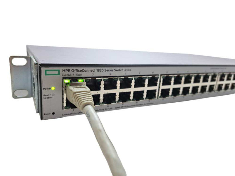 HP 1820-48G J9981A 48-Port Gigabit Ethernet Switch 4x SFP & Rackmount )