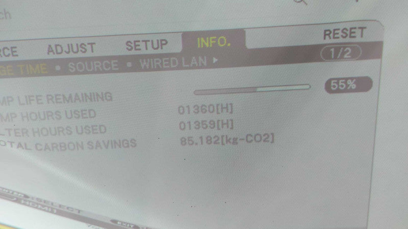 NEC NP-UM330W 3300-Lumen Widescreen Ultra Short Throw Projector - 1360 hours  #