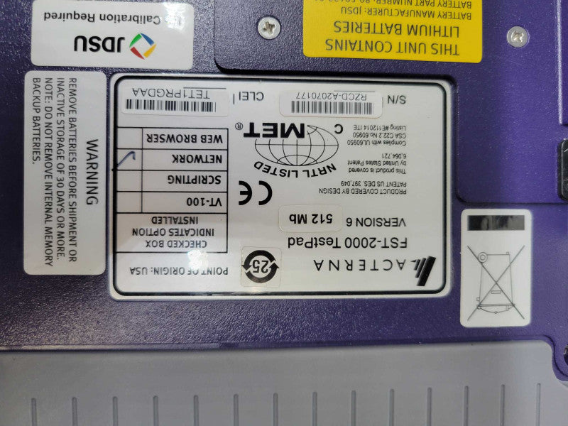 JDSU Acterna TestPad FST-2000 With FST 2802 (UNTESTED)
