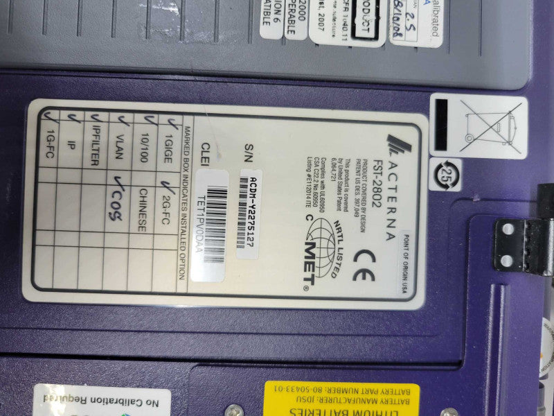 JDSU Acterna TestPad FST-2000 With FST 2802 (UNTESTED)