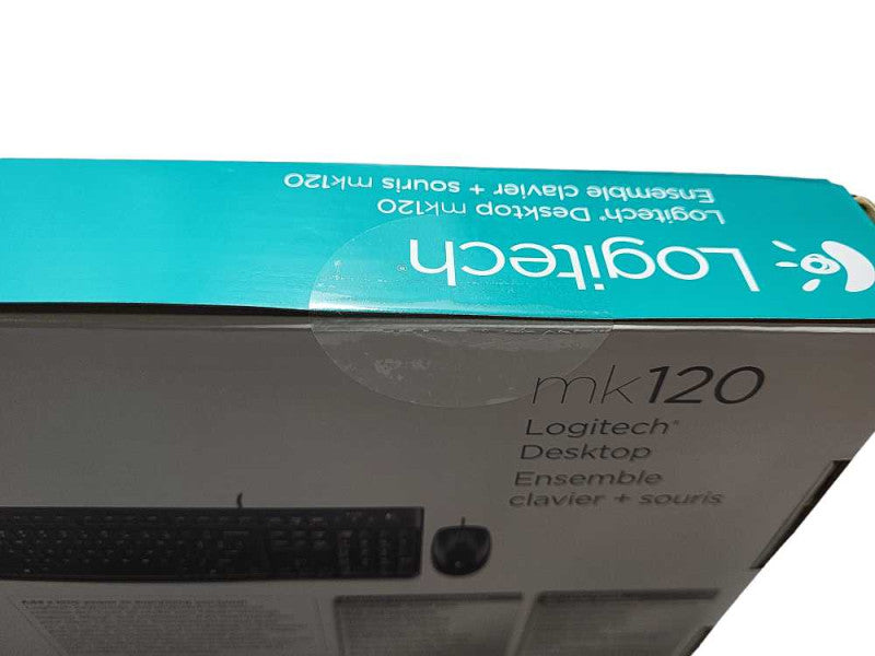 Logitech MK120 Wired Keyboard and Mouse Combo NEW IN BOX Q$