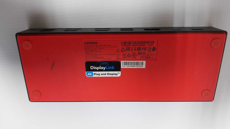Lenovo ThinkPad hybrid USB-C w/ USB-A Dock DUD9011D1 40AF 4K Q#