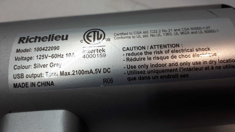 Richelieu 100422090 Surface Power &