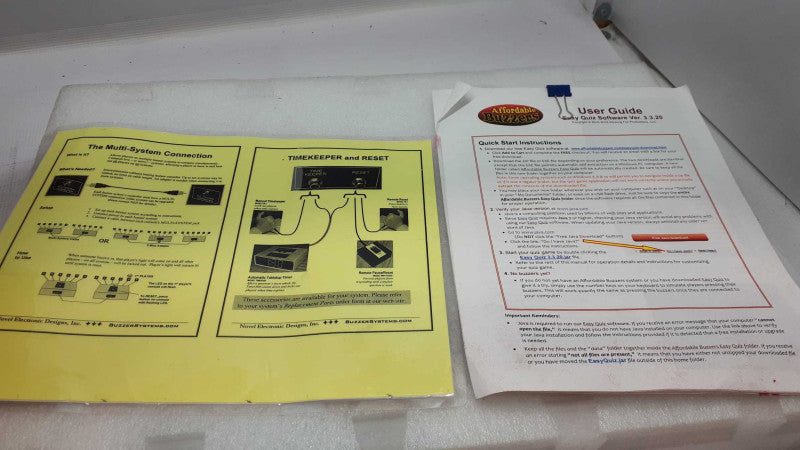 AFFORDABLE BUZZERS games with user manual &