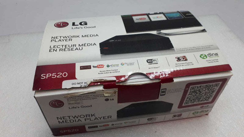 LG SP520 Smart TV Upgrader Network Media Player W/ Built-In WiFi &