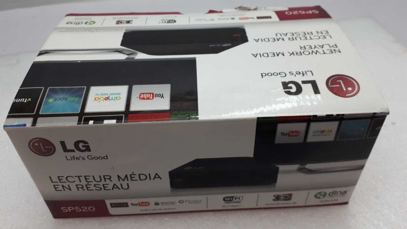 LG SP520 Smart TV Upgrader Network Media Player W/ Built-In WiFi &