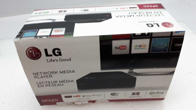 LG SP520 Smart TV Upgrader Network Media Player W/ Built-In WiFi &
