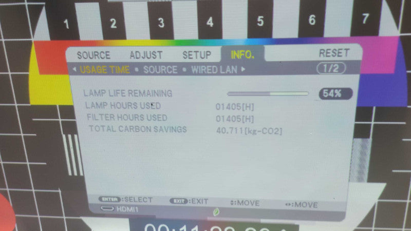 NEP Projector NEC NP-UM330W LCD Projector Ultra Short Throw 3300 ANSI HD HDMI #