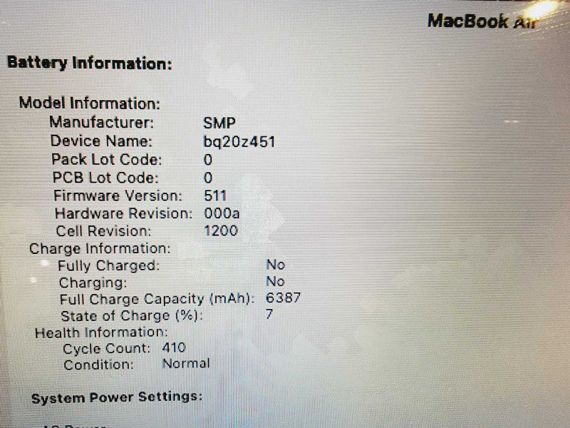 Apple Macbook Air 2015 13\\" Core i5-5250U @ 1.6GHz 4GB DDR3 500GB SSD (