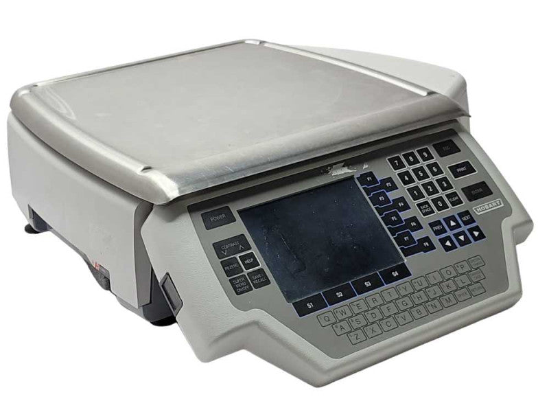 HOBART-QUANTUM PROGRAMMABLE COMMERCIAL WEIGHT SCALE w/LABEL PRINTER, READ _