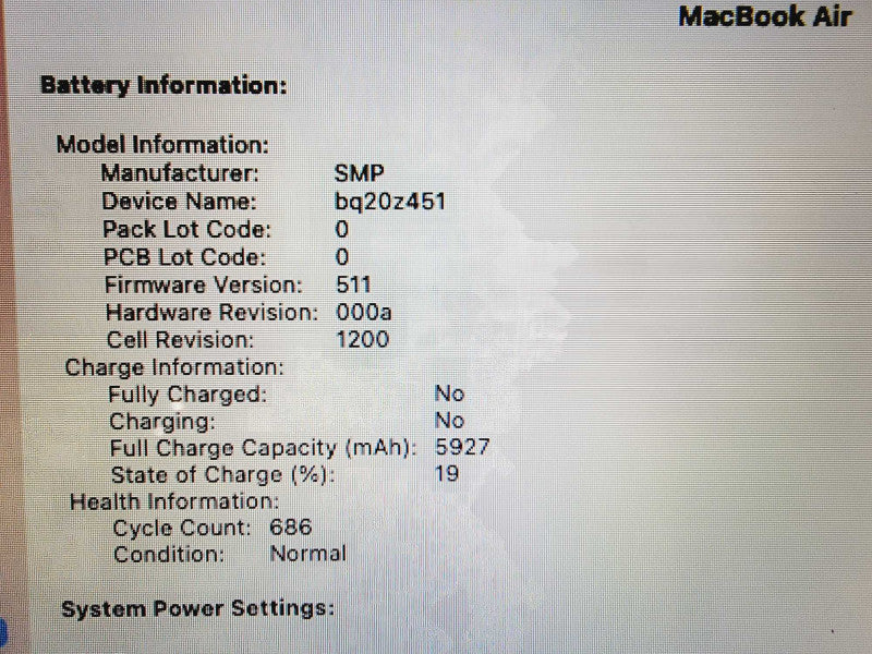 Apple Macbook Air 2014 13\\" Core i5-4260U @ 1.4GHz 4GB DDR3 120GB SSD (