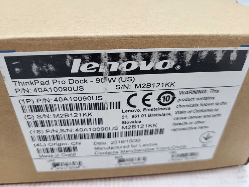 New in Box, Lenovo 40A1 Thinkpad Pro Docking Station, 90W, 40A1009 &