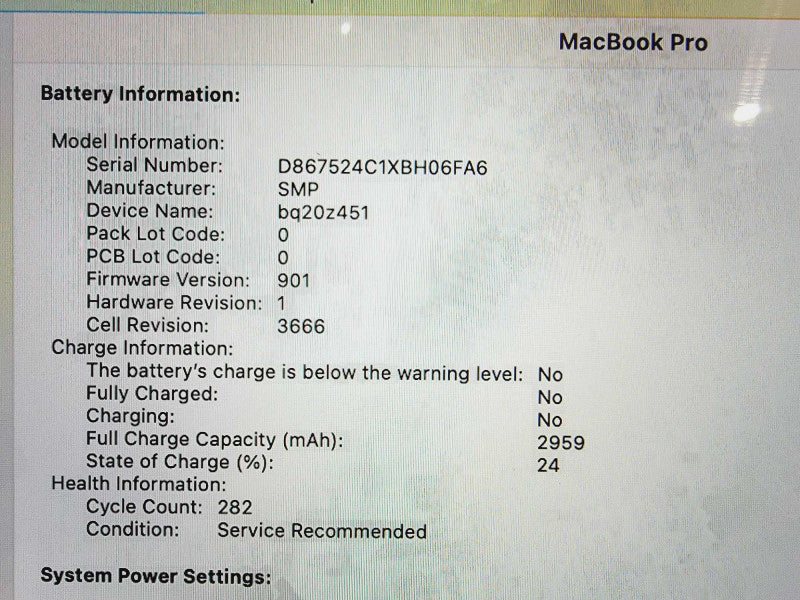 Apple Macbook Pro 2017 13\\" Core i5-7360U @ 2.6GHz 16GB DDR3 500GB SSD (