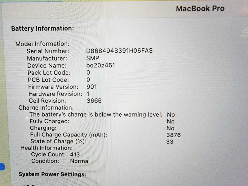 Apple Macbook Pro 2017 13\\" Core i5-7360U @ 2.3GHz 8GB DDR3 250GB SSD (