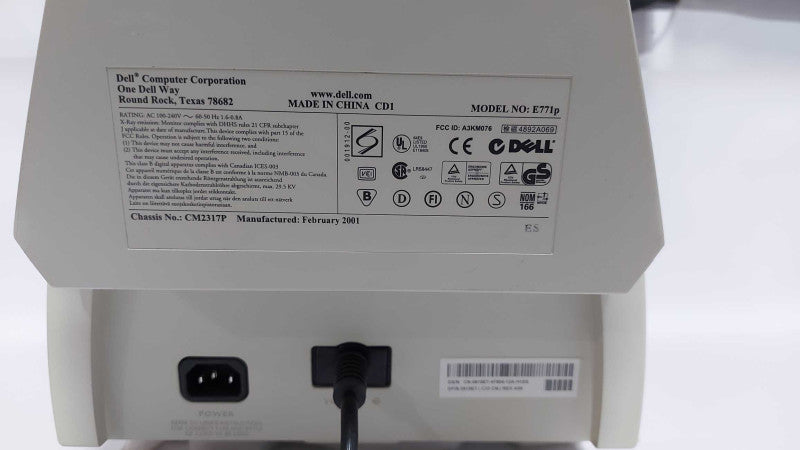 Dell E771p 16 inch VGA 1024x768 Retro Vintage CRT Monitor With Stand #