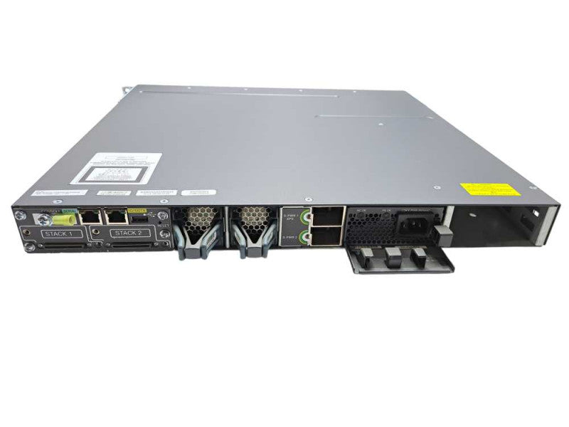 Cisco WS-C3750X-24T-L 24 Port Gigabit Switch 1x PSU + C3KX NM-10G Q)