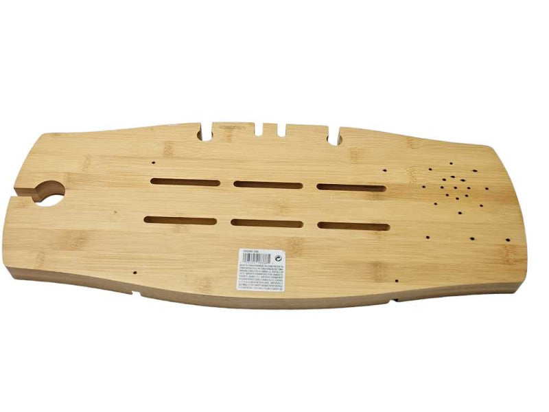 umbra 020390-390 Bamboo Extendable Bathtub Tray Caddy, READ _