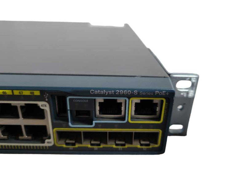 Cisco Catalyst 2960-S 48 Port POE+ Switch WS-C2960S-48LPS-L Q!