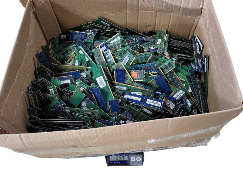 Scrap Non-Heat sink RAM/Memory 54.4lb/24.7KG AS-IS READ $