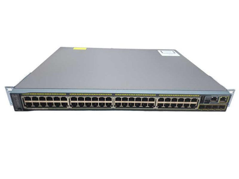 Cisco WS-C2960S-48LPS-L 48-Port Gigabit PoE+ Managed Switch + Stack Q)