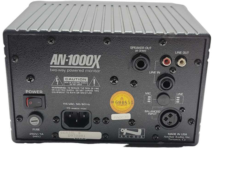 Anchor Audio Model AN-1000X Two Way Powered Monitor Portable speaker _