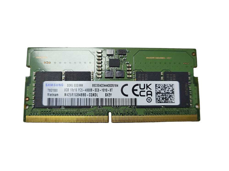SAMSUNG DDR5 SODIMM 8GB PC5-4800B-SC0-1010-XT $